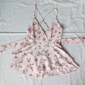 Forever 21 Pink Floral Romper